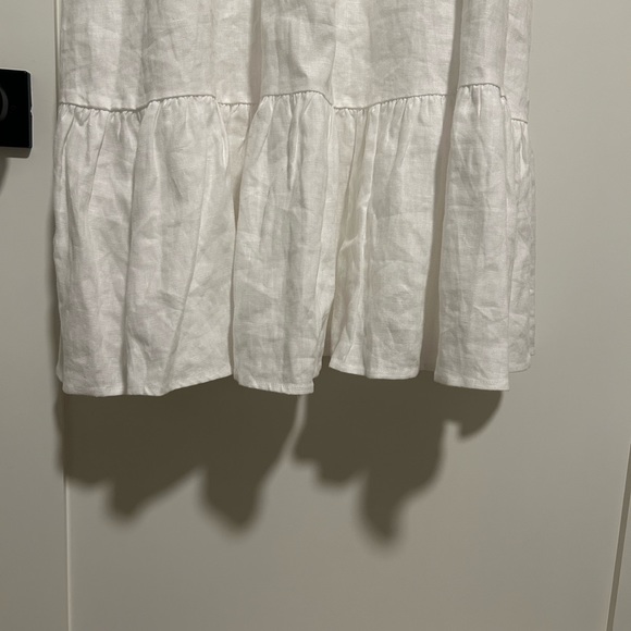 *Reformation Bucatini Dress Linen White - Picture 11 of 12